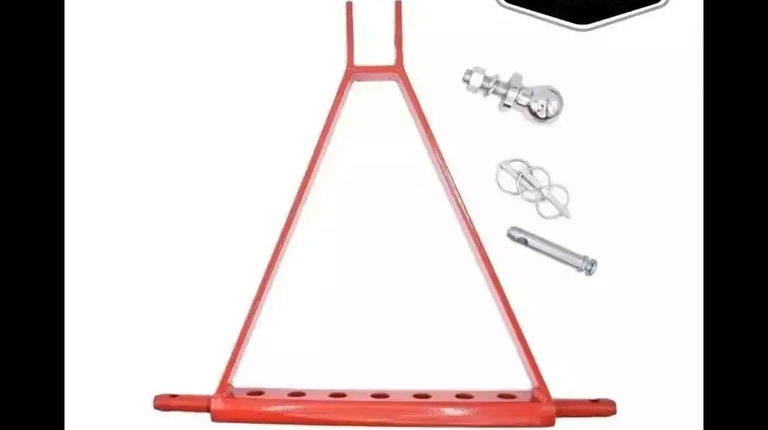 Aanhanger Trekbok Zwart-Rood